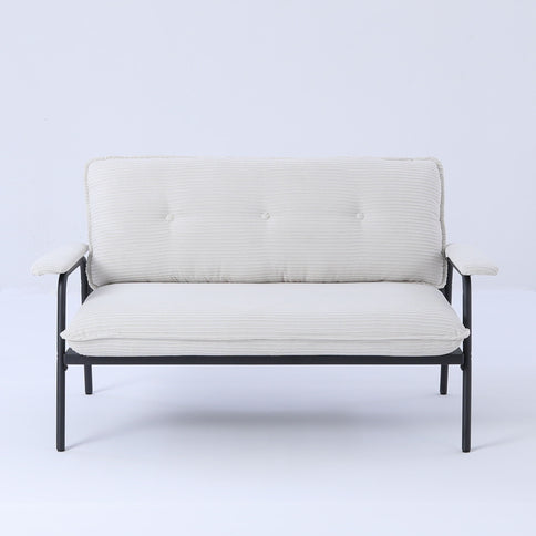 Modern Metal Frame Sofa With Sponge Filling For Compact Spaces And Versatile Use