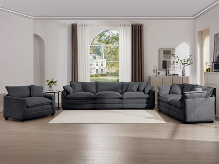 Elegant Oversized Sectional Sofa Set With Deep Seats And Flexible Layout