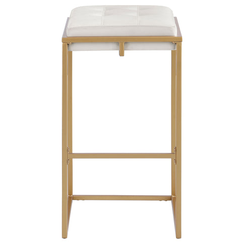 Soccoro - Square Tufted Cushion Stools (Set of 2) - Beige