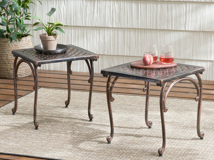 Laughlin - Traditional Style Cast End Table Set - Antique Espresso