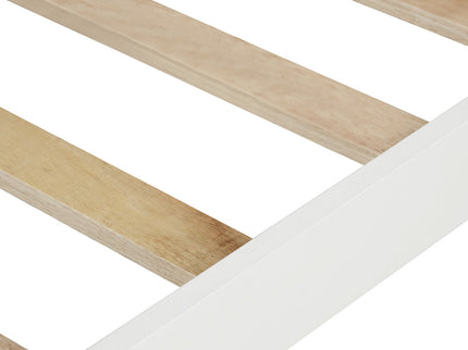 Platform Bed With Slat Support And Headboard And Footboard