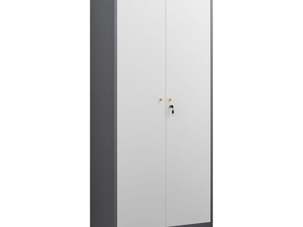 Outdoor Cabinet, Large Capacity Storage Vertical Tall Design With Shelves And Secure Lock