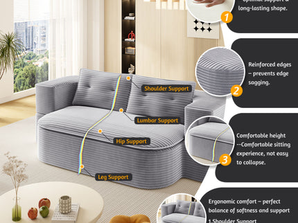 Convertible Floor Sofa Bed With Multi Functional Blanket