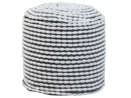 River - Handcrafted Cylindrical Pouf Water Resistant Fabric