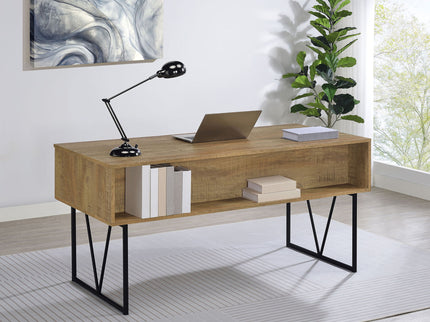 Vellun - 4 Drawer Writing Desk - Mango Color