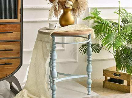Round Top Carved Table For Living Room