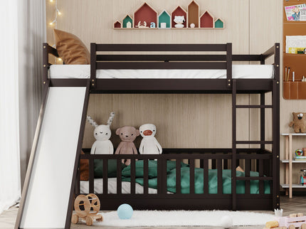 Bunk Bed With Convertible Ladder And Slide