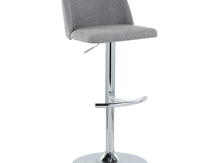 Toriano - Contemporary Adjustable Barstool With Swivel & Rounded T Footrest (Set of 2)