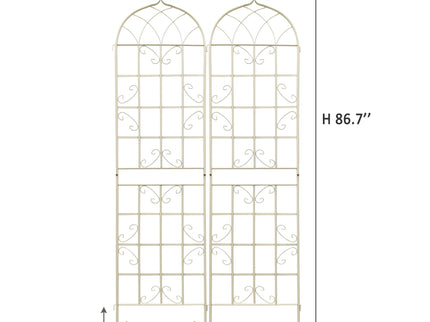Metal Garden Rustproof Trellis For Climbing Plants Outdoor Flower Support