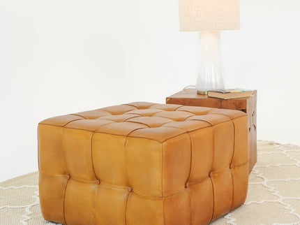 Benjiro - Square Ottoman - Tan