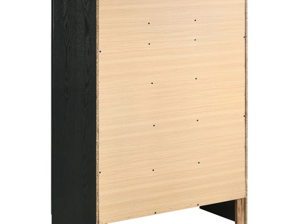 Modern Bedroom Set With Upholstered Headboard And Textured Storage