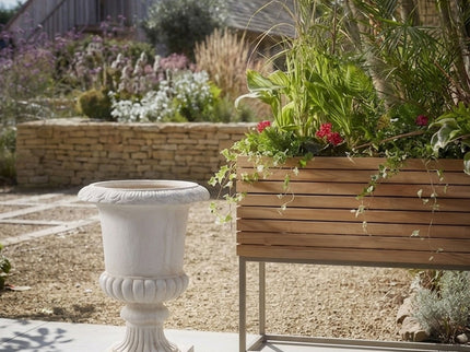 Roman Urn Planter Pot For Indoor / Outdoor - Beige White