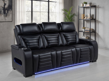 Isadora - Power Reclining Sofa With Dual Independent Recline - Black