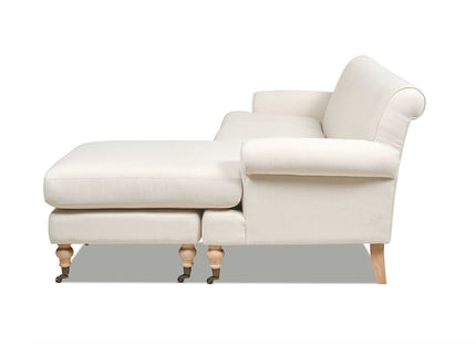 Alana - L-Shape Reversible Sectional Sofa - Light Beige