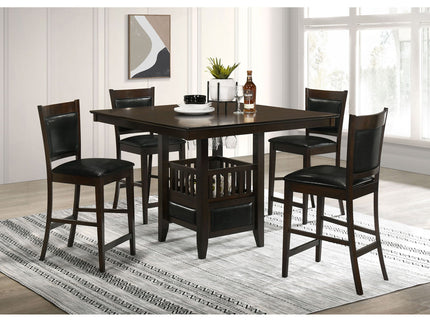 Finley - 5 Piece Dining Set With Chairs - Espresso