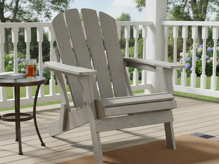 Oversize Outdoor Folding Adirondack Chair - Gray