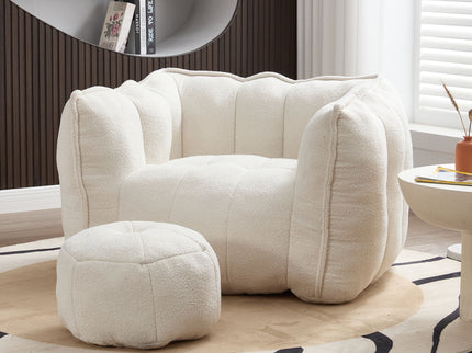 Soft Bean Bag Chair With High Resilient Foam