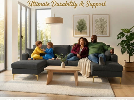 U - Shaped Sectional Sofa With Double Chaise