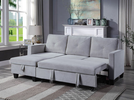 Nova - Reversible Sleeper Sectional Sofa With Storage Chaise