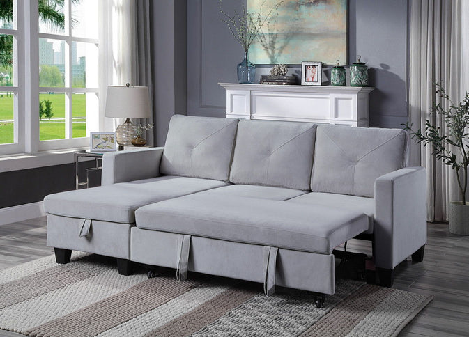 Nova - Reversible Sleeper Sectional Sofa With Storage Chaise