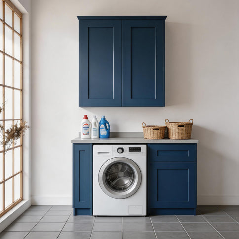 Shaker Wall Cabinet With Soft Close Hinges, Adjustable Shelves, Double Door