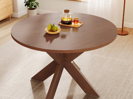 Round Dining Table Kitchen Table - Cherry