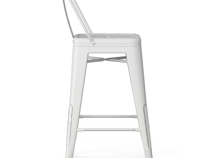 Rayne - Curved Back Metal Stool (Set of 2)