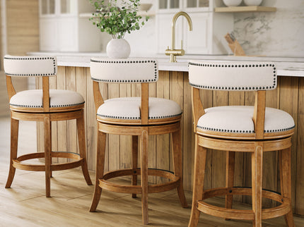 Stool & Upholstered Seat And Back