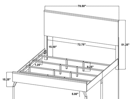 Georgina - Panel Bed