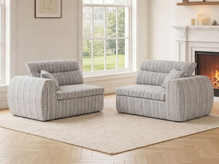 3 Seater, Couch With Throw Pillows For Living Room