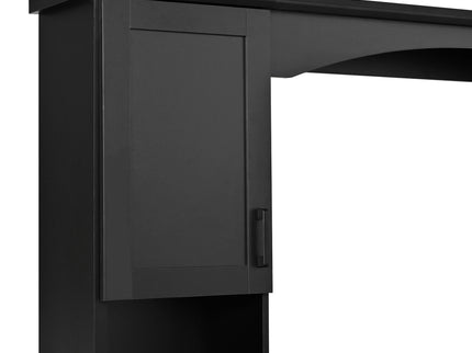 Farmhouse Computer Desk With Hutch