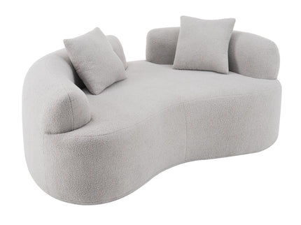 Modern Curved Loveseat