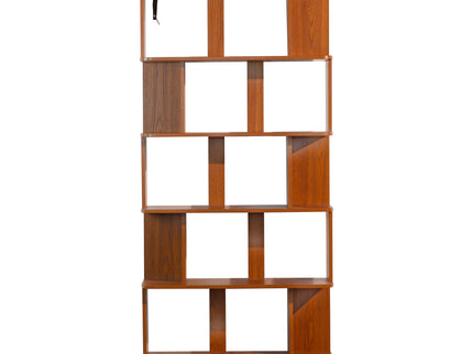 Modern 5 Tier Open Storage Bookcase