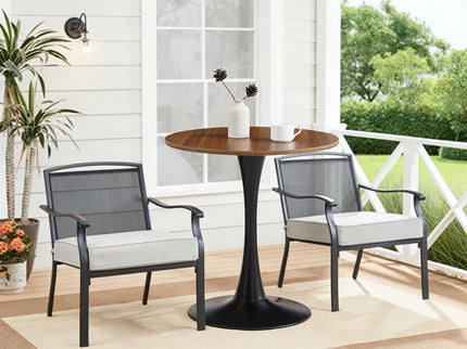Round Dining Table With Tulip Style Base