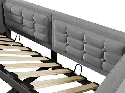 Upholstered Daybed With Hydraulic Storage And USB / Type - C Charging