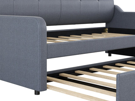 Upholstered Daybed With Trundle And USB Charging