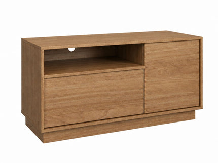 TV Stand For TVs Up To 45" With 1 Door, 1 Drawer, 1 Open Shelf - Oak