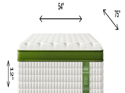 12" Hybrid Mattress With Gel Memory Foam & Pocket Springs