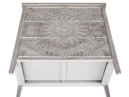 3 Drawer Cabinet, American Furniture, Suitable For Bedroom, Living Room - Light Gray