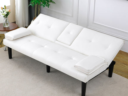 Sofa Bed With Foldable Design And Cup Holder