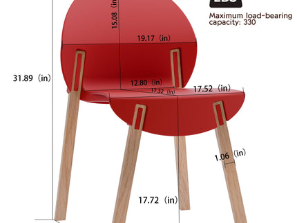 4 Piece Set Of Single Chairs, Traditional Elements With Round Table