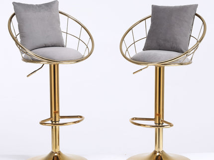 Unique Design Bar Chair, 360 Degree Rotation, Adjustable Height, Suitable For Dining Room And Bar