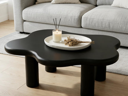 Cloud Shaped Coffee Table With 4 Round Legs
