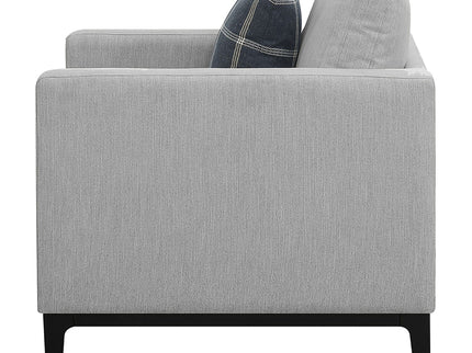 Saba - Upholstered Chair With Reversible Cushions - Gray