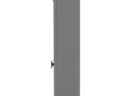 Wall Mounted Bathroom Cabinet With Mirror And 4 Shelves, Rectangular Design - Gray
