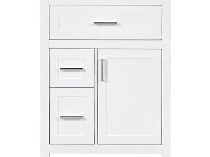 Modern Bathroom Vanity With Sink, Flip Drawer & 2 Drawers, Soft Close Hinges, Adjustable Shelf