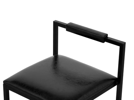 Elegant Bar Stool Set With Backrest And Footrest, Counter Height (Set of 2)