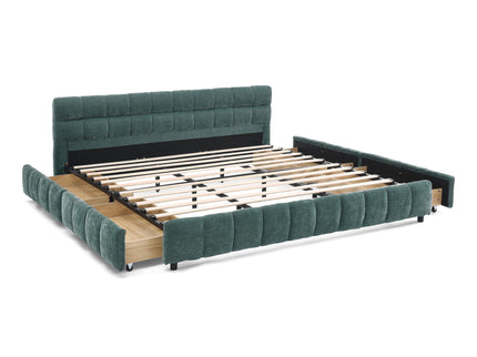Modern Platform Bed Frame With Thick Fabric