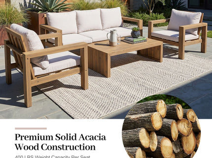 4 Piece Patio Sofa Set