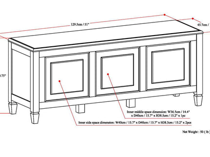 Connaught - Handcrafted Storage Bench Trunk
